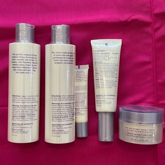 Meaningful Beauty 5 piece set. New/unopened products.